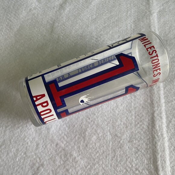 Apollo 11 Milestones in Space Saturn V Launch Vehicle Glass Tumbler NASA Barware - Picture 7 of 12